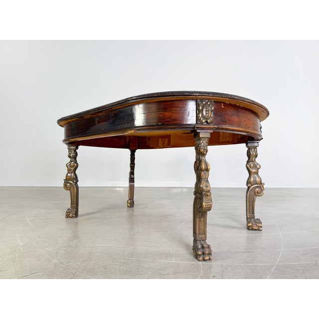 Original Neo-Baroque Dining Table in Wood For Sale - Image 4 of 12