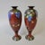 1920s Pair of Japanese Ginbari Cloisonné Vases With Wisteria & Floral Motifs For Sale - Image 5 of 10