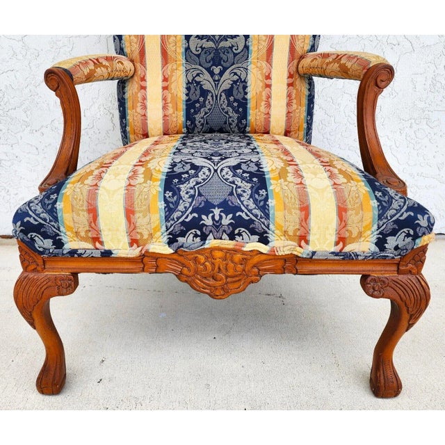 Blue Vintage Armchair Italian Style by Andre Originals For Sale - Image 8 of 13
