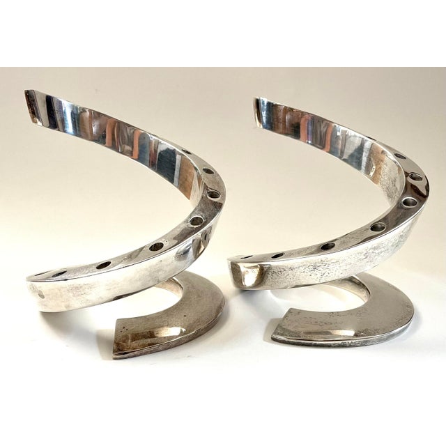 Mid Century Dansk Silver Plate Spiral Candle Holder by Bertil Vallien