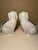 1980s Andrea by Sadek Staffordshire Style Black & White Porcelain Spaniel Dogs - Pair For Sale - Image 9 of 10