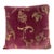 Nomi Design Stenciled Velvet Pillow With Silk Back, Colonial Style For Sale