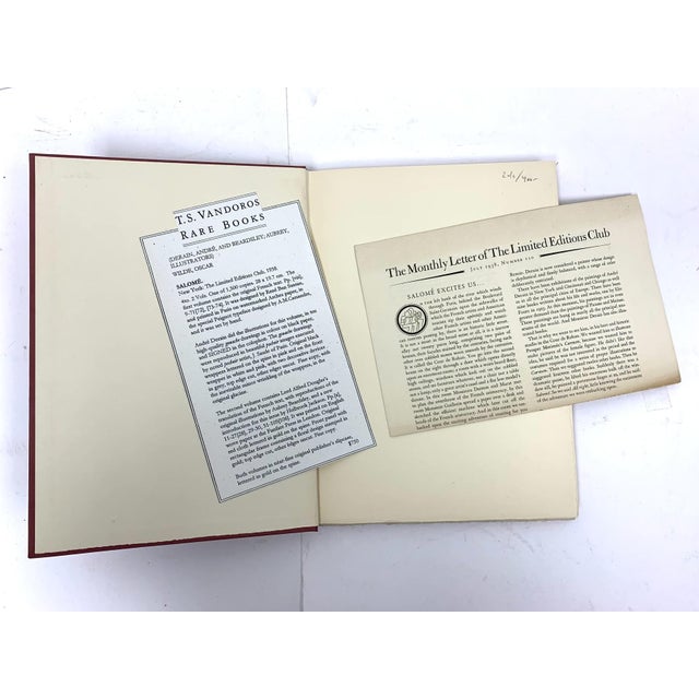 Illustration Rare Signed Limited Edition 1938 Oscar Wilde Salome - Illustrated by André Derain & Aubrey Beardsley (Limited Editions Club) For Sale - Image 3 of 18