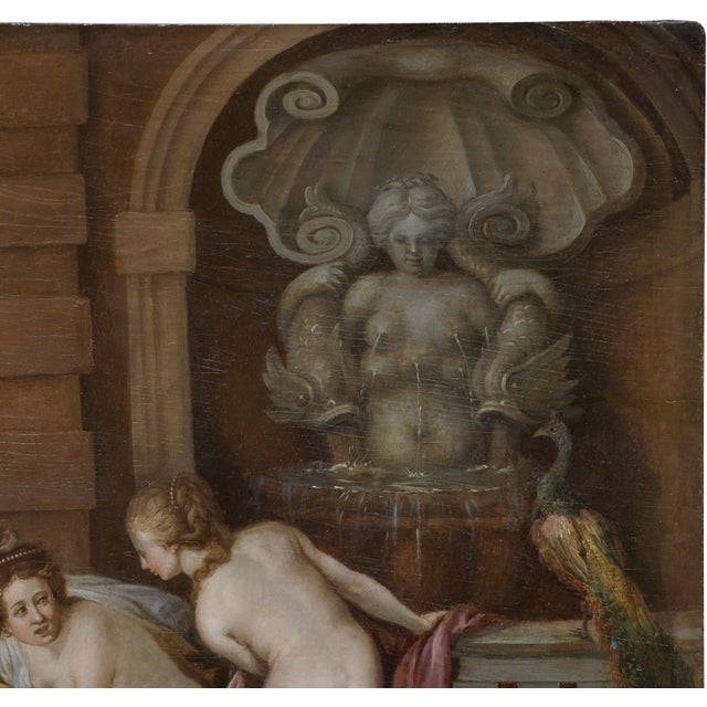 17th Century Circle of Francesco Albani, Italian Mythological Scene, 1660, Oil on Board For Sale - Image 5 of 7