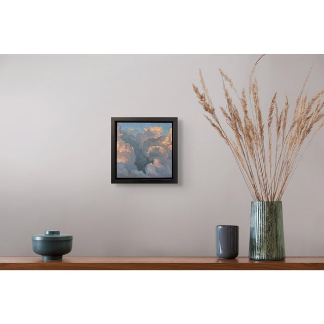 Early 21st Century Cloud Composition 3 by Jesse Mangerson | Oil On Panel Painting of clouds in various colors For Sale - Image 5 of 5