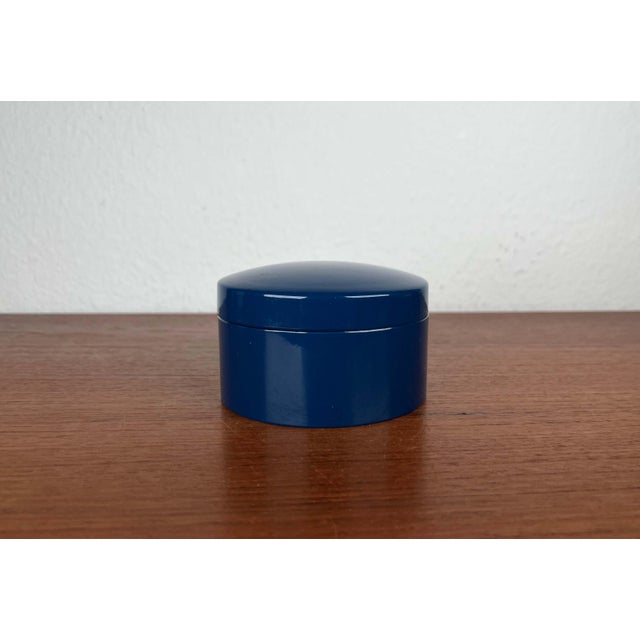 Blue Mid-Century Modern German Blue Space Age Coasters with Box, 1960s, Set of 5 For Sale - Image 8 of 13