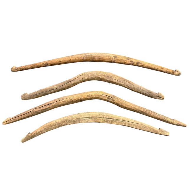 Collection of Eight 19th/Early 20th Century Hog Gambrels on Custom Wall Mounts For Sale - Image 4 of 14