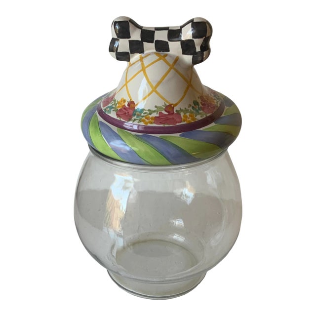 Mackenzie Childs Canine Cookie Jar For Sale