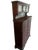 Antique Mahogany Dental Cabinet With Diamond Frosted Windows and Crystal Knobs For Sale - Image 4 of 7