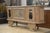 Large 4-Door Sideboard in Cerused Oak, Reverse-Painted Mirror and Leather, 1950s For Sale - Image 16 of 16