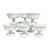 1970s Vintage Americana Arts & Crafts Indiana Glass Grape Milk Glass Champagne Coupes/Sherbet Cups - Set of 8 For Sale