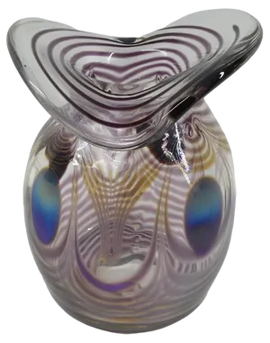 Studio Art Glass Vase by Eisch, 1987