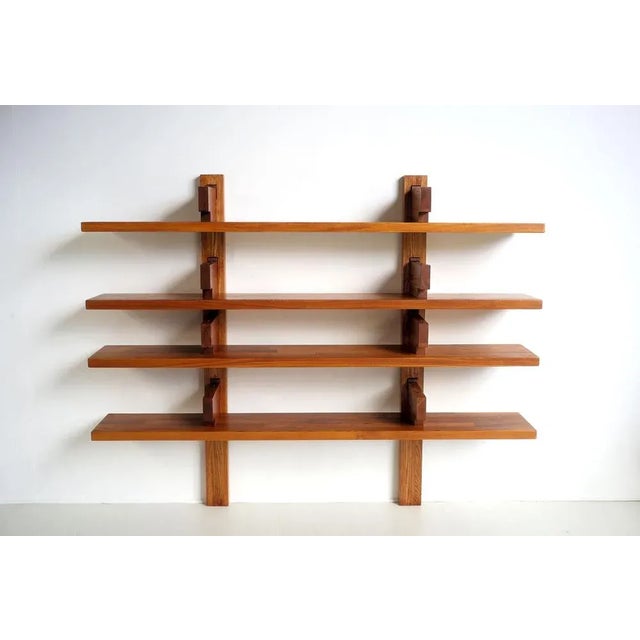 Wood Model B17B Wall Unit by Pierre Chapo, France, 1960s For Sale - Image 7 of 12