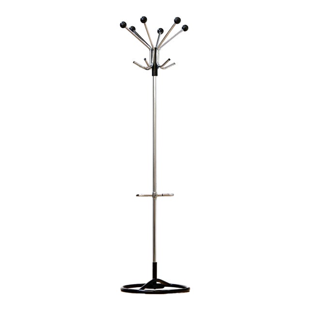 1970s Postmodern Atomic Hat & Coat Rack Stand (1) For Sale