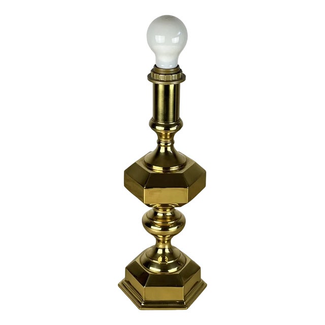 Table Lamp in Brass, Italy, 1980s For Sale