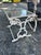 White Mid-Century Meadowcraft (Attributed To) 5 Piece Wrought Iron Patio Set With Nesting Tables - Ready for Immediate Use For Sale - Image 8 of 11
