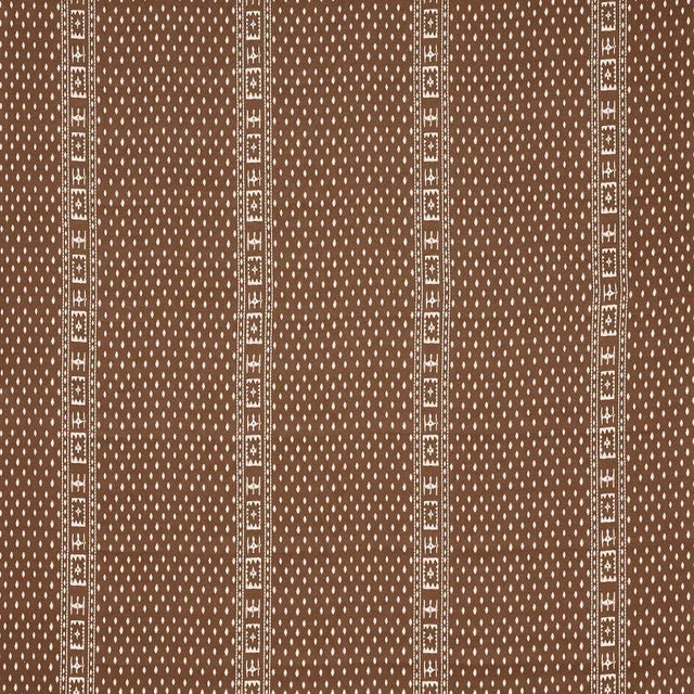 Traditional Sample - Schumacher Indah Batik Fabric in Sepia For Sale - Image 3 of 3