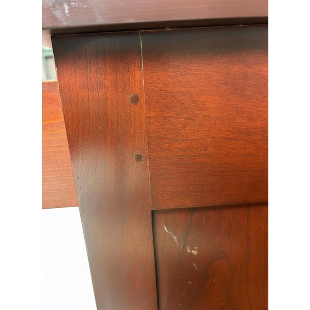 Late 20th Century Tom Seely Solid Cherry Dining Buffet Sideboard For Sale - Image 5 of 10