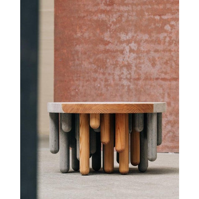 Matek Rooted Coffee Table in Recycled Composite by Project Materia For Sale - Image 4 of 9