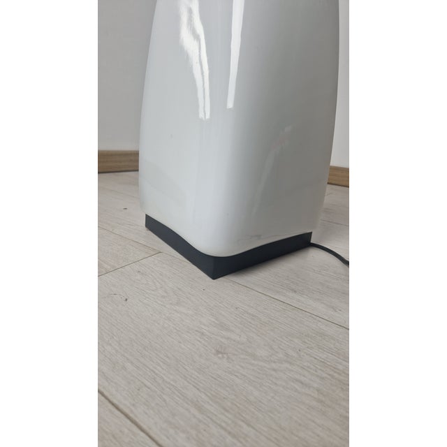 Table Lamp in Iron and Milk Glass from Mazzega Murano, 1960s For Sale - Image 10 of 11