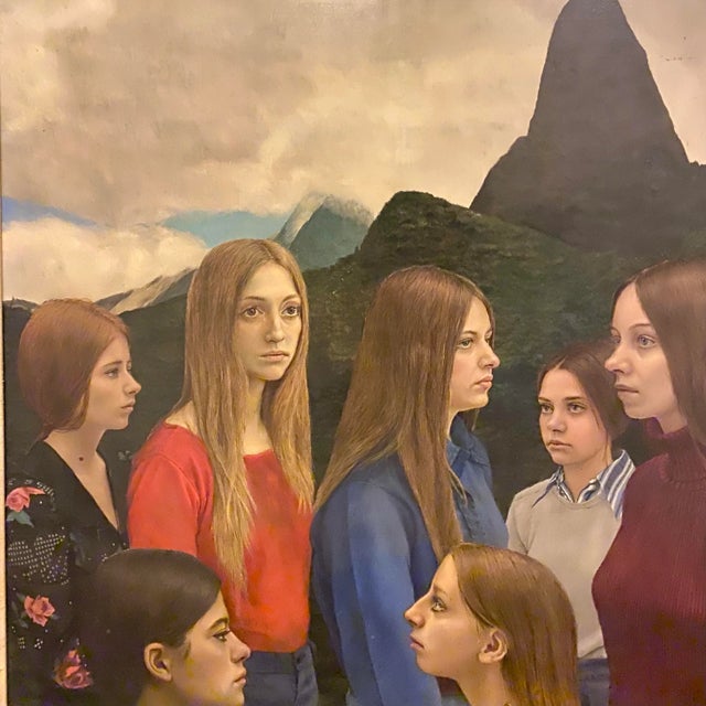 Harold Edmonds - Three Virgins, Signed (1973, Egg Tempera on Masonite)/John Currin For Sale In Philadelphia - Image 6 of 7