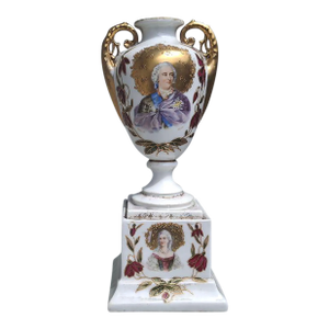 19thc Antique Louis XV Royal Vienna Porcelain Vase/ Urn Signed