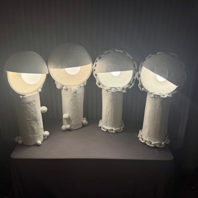 Contemporary Organic "Eye Log" Lamp With Chains #1 For Sale - Image 10 of 11