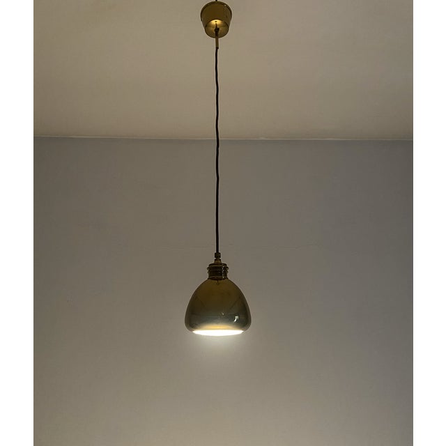 Golden Metal Lamps, 1980, Set of 2 For Sale - Image 4 of 9