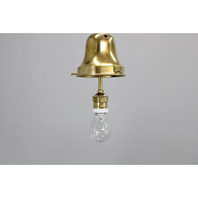 Luzette Pendant Lights in Opaline Glass and Brass by Peter Behrens for Aeg, 1930s, Set of 2 For Sale - Image 15 of 17