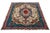 This Vintage Persian handmade Tabriz has a blue and beige field with multicolor accents throughout the design. This rug...