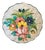 1960s Hand-Painted Botanical Folk Art Dish For Sale