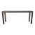 1980s Wood Parsons-Style Console Table Painted Dark Pewter For Sale