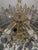 Brass and Murano Chandelier by Novaresi and Venini For Sale - Image 5 of 8