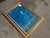 Vintage Large Folk Art Tropical Landscape Painting With Egret in Gilt Wood Frame For Sale In Naples, FL - Image 6 of 15