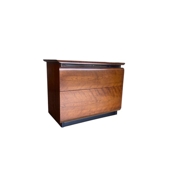 Altavista Lane Vintage Lane Altavista Two Drawer Nightstands, Mid Century Modern, a Pair For Sale - Image 4 of 16