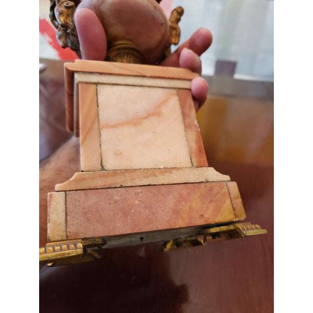 Metal Antique Rouge Royall Marble & Bronze Grand Tour Urn For Sale - Image 7 of 12