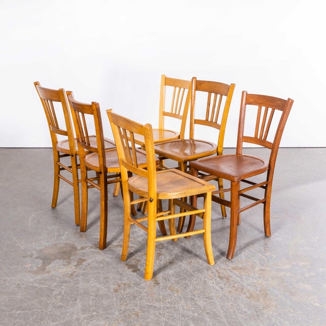 French Blonde Farmhouse Dining Chairs, 1950s, Set of 6 For Sale - Image 14 of 18
