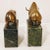 Mid Century Brass Marble Bulls and Bears Stock Market Bookends For Sale In Fayetteville, AR - Image 6 of 10