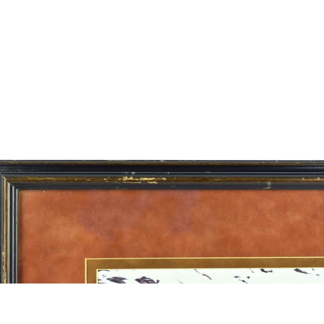 Late 20th Century Judy Larson "Mixed Company" Horses Wildlife Signed Print - Framed For Sale - Image 6 of 7