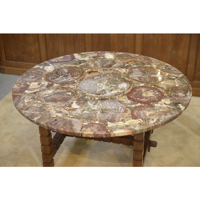 Vintage Wooden Table, 1960s For Sale - Image 9 of 10