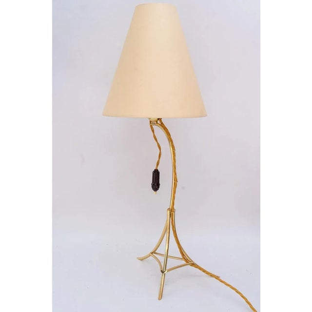 Large Table Lamp with Fabric Shade by Rupert Nikoll, Vienna, Austria, 1950s For Sale - Image 4 of 15