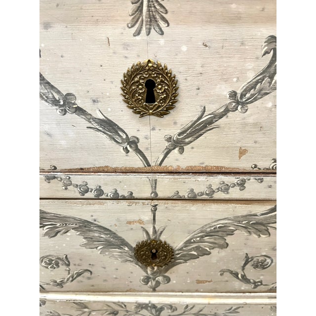 Early 20th Century Antique Hand Painted French Chest of Drawers For Sale - Image 10 of 13