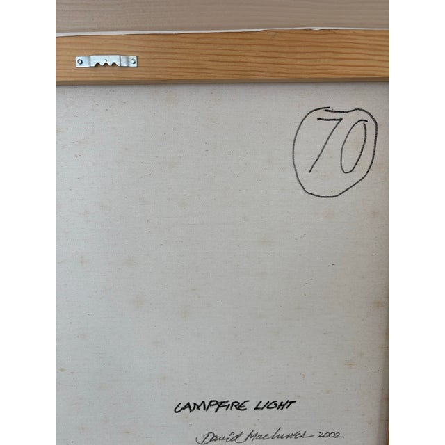 David Mac Innes “Campfire Light” 2002 #70 Abstract Original Painting on Canvas For Sale In Charleston - Image 6 of 7