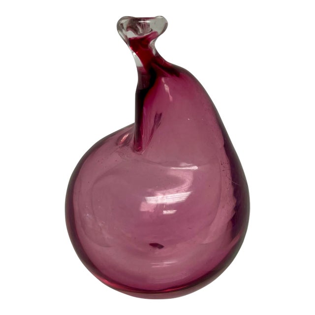 Vintage Murano Style Glass Fig For Sale