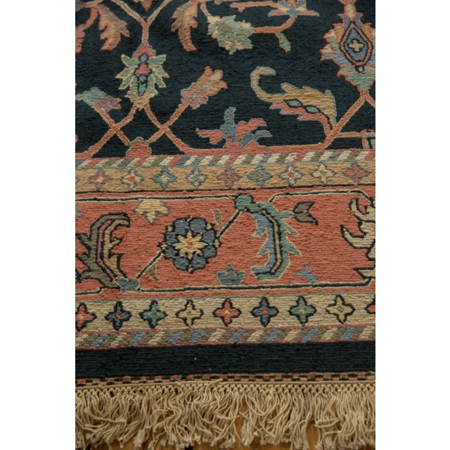1990s Vintage Serapi Indian Soumac Design Rug - 9' X 11'9" For Sale - Image 5 of 13