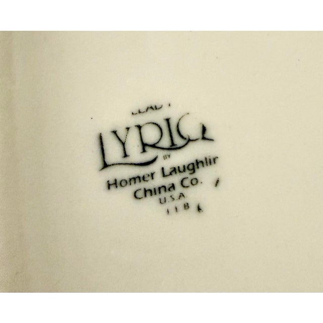 Modern Homer Laughlin Lyrica Platter For Sale - Image 3 of 12