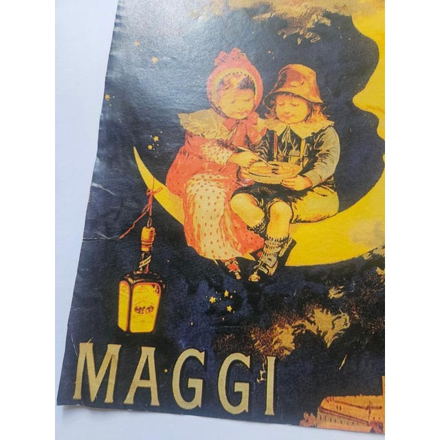 Art Deco Maggi Advertising Poster, Switzerland, 1940s For Sale - Image 4 of 6