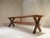 19th Century X Frame Trestle and Cross Strecther Base Table For Sale - Image 3 of 18