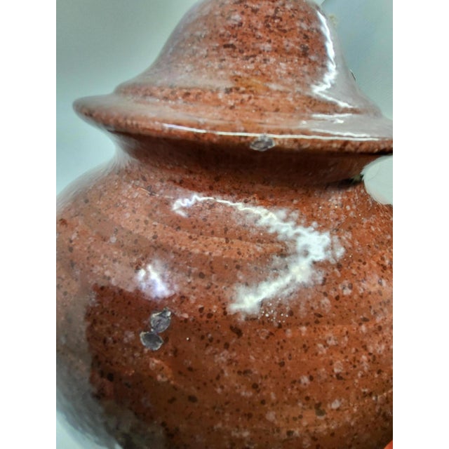 Large Vintage Ceramic Table Lamp by Hubert Olivier, France, 1980 For Sale - Image 10 of 13