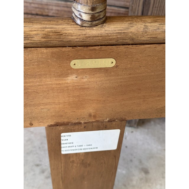 Late 20th Century Late 20th Century Organic Modern “Cracked Ice” Rattan King Headboard by McGuire For Sale - Image 5 of 12